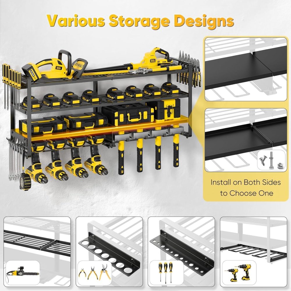 various storage designs for power tools