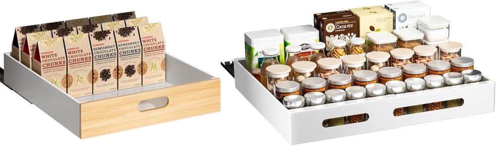 21" Deep Pull Out Cabinet Organizer Set