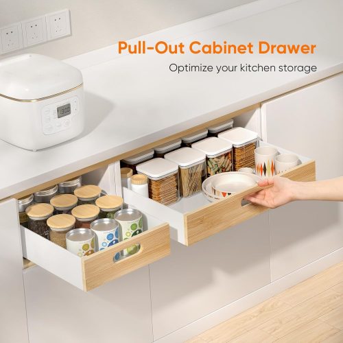21" Deep Pull Out Cabinet Organizer Set