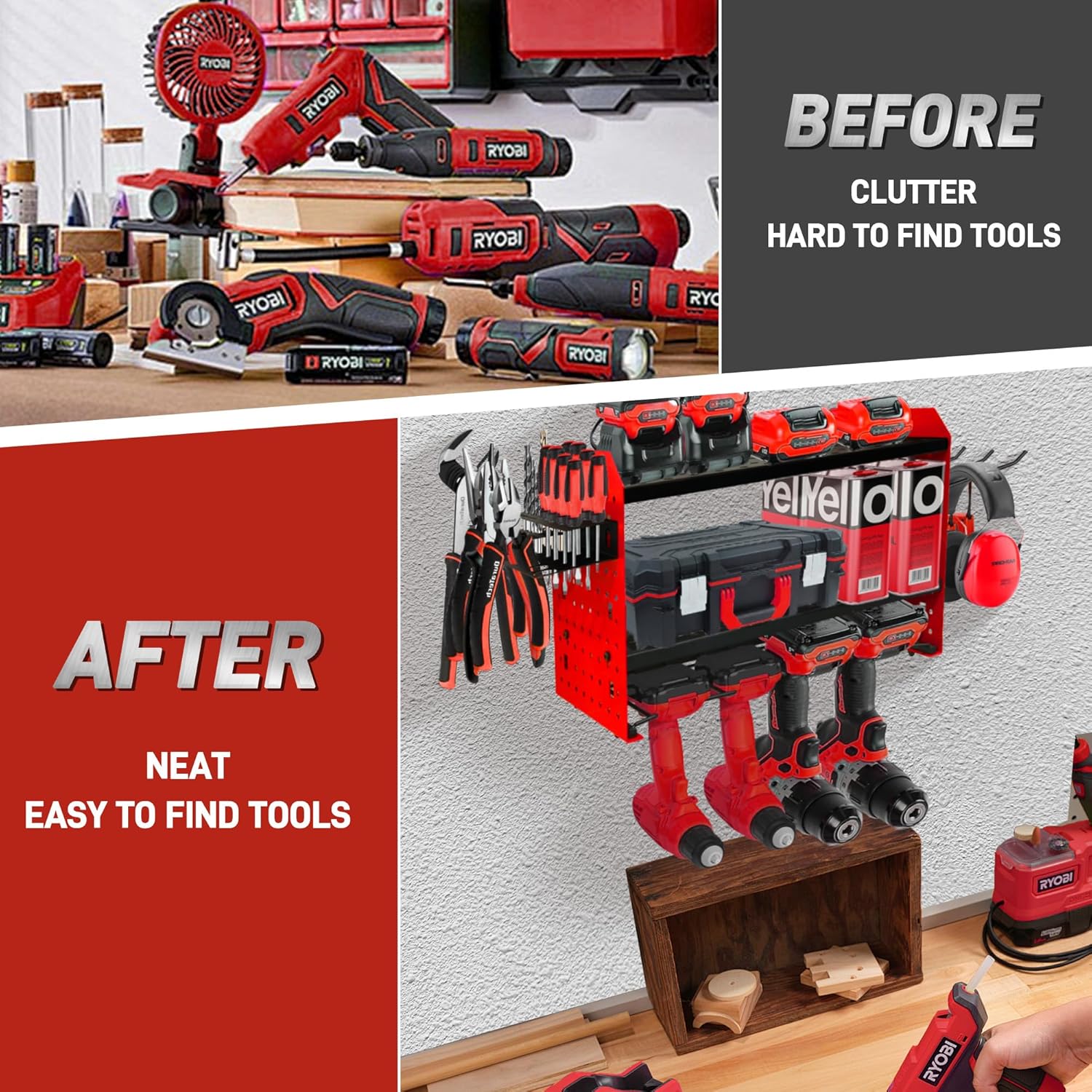 before after power tool organizer for you