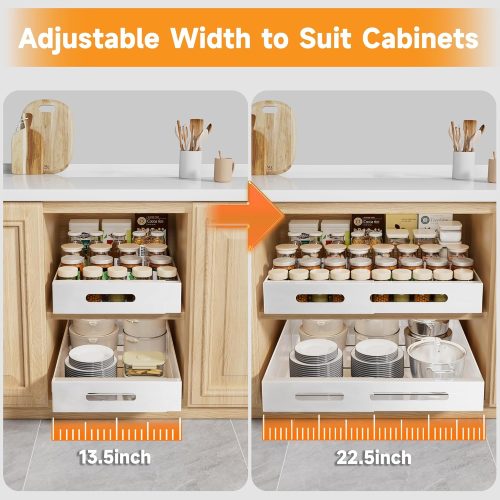 adjustable kitchen cabinet drawer
